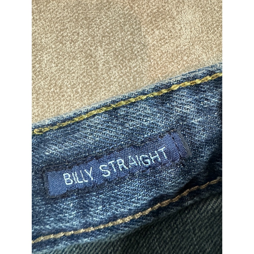 Lucky Brand Womens Billy Straight Low Rise 5-Pocket Zip Fly Blue Denim Jeans 10 - Picture 4 of 8